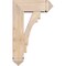 Ekena Millwork Merced Arts and Crafts Smooth Bracket w/ Offset Brace, Douglas Fir, 7 1/2"W x 20"D x 32"H BKT0806X20X32MRC03SDF - alternate 3